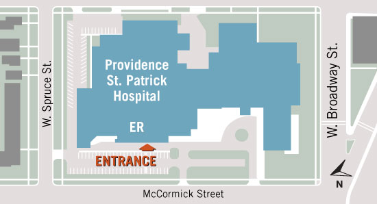 First Step Saint Patrick Hospital map